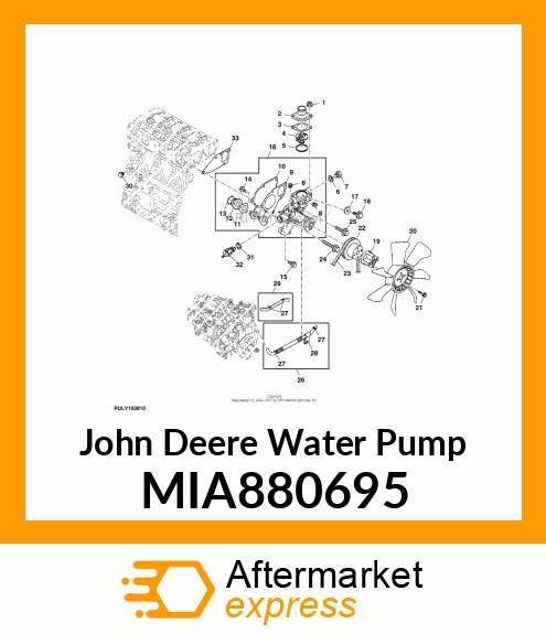 PUMP ASSY, WATER MIA880695