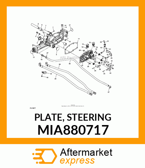 PLATE, STEERING MIA880717