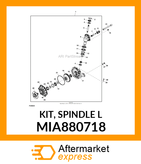 KIT, SPINDLE L MIA880718