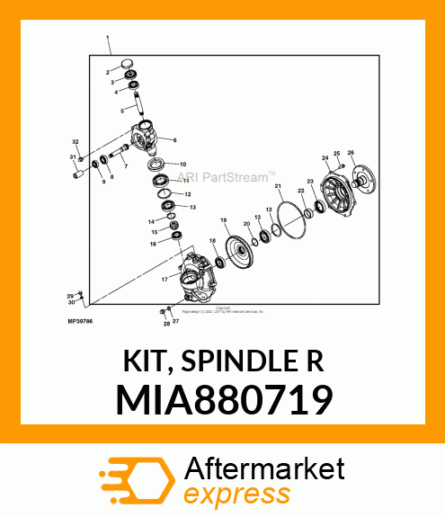 KIT, SPINDLE R MIA880719