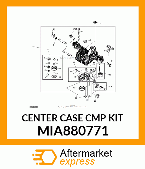 CENTER CASE CMP KIT MIA880771