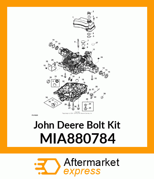 DRAIN BOLT KIT MIA880784