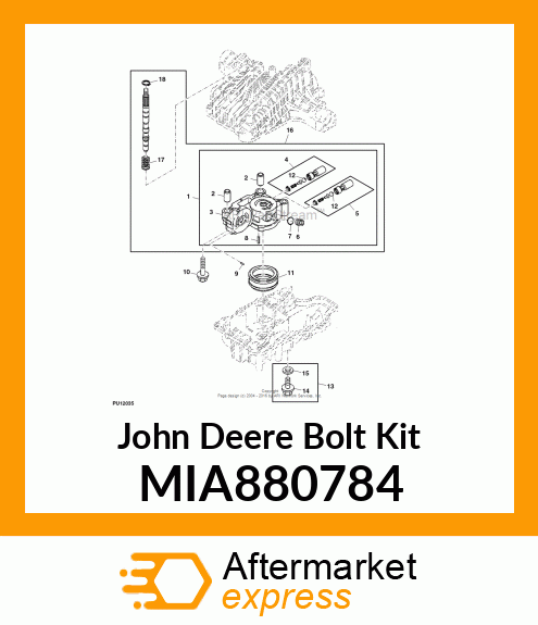 DRAIN BOLT KIT MIA880784