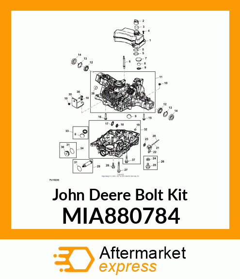 DRAIN BOLT KIT MIA880784