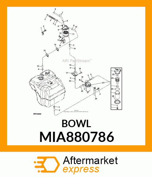 CUP ASSY (SERVICE PARTS) MIA880786