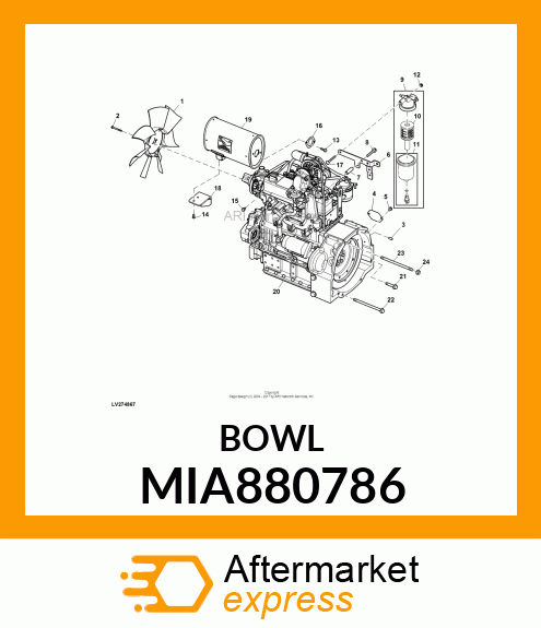 CUP ASSY (SERVICE PARTS) MIA880786