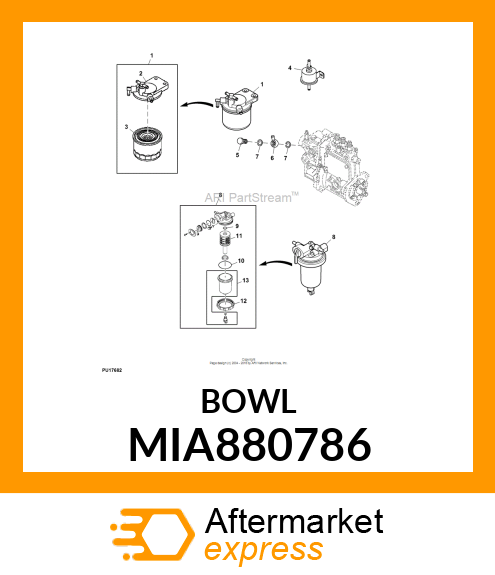 CUP ASSY (SERVICE PARTS) MIA880786