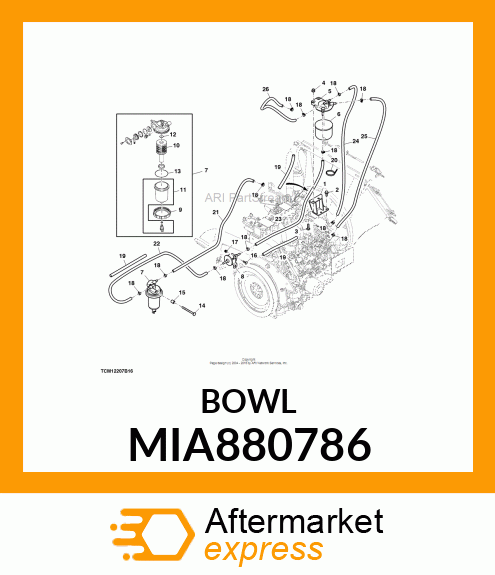 CUP ASSY (SERVICE PARTS) MIA880786