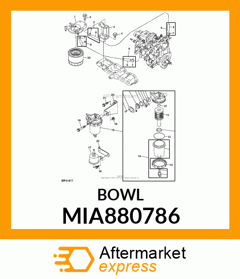 CUP ASSY (SERVICE PARTS) MIA880786