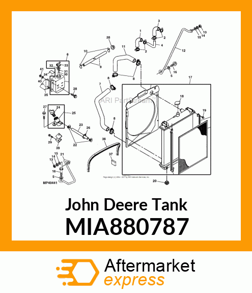 TANK ASSY, SUB MIA880787