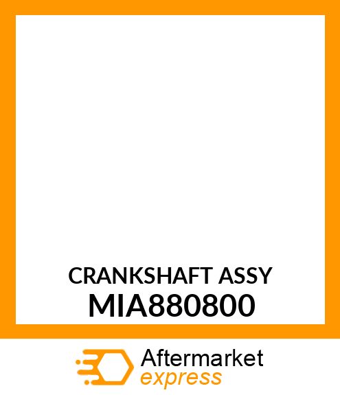 CRANKSHAFT ASSY MIA880800