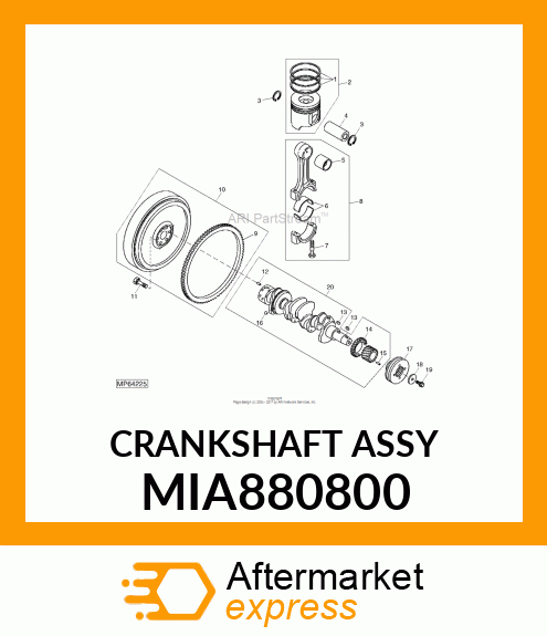 CRANKSHAFT ASSY MIA880800