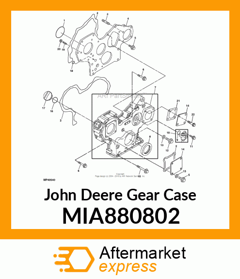 GEAR CASE ASSY MIA880802