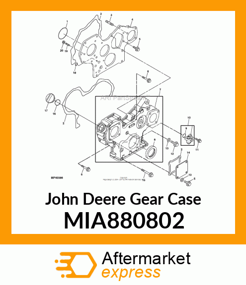 GEAR CASE ASSY MIA880802