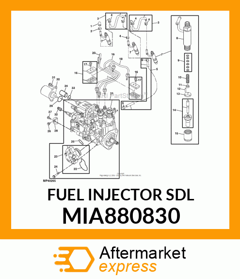 FUEL INJECTOR (SDL) MIA880830