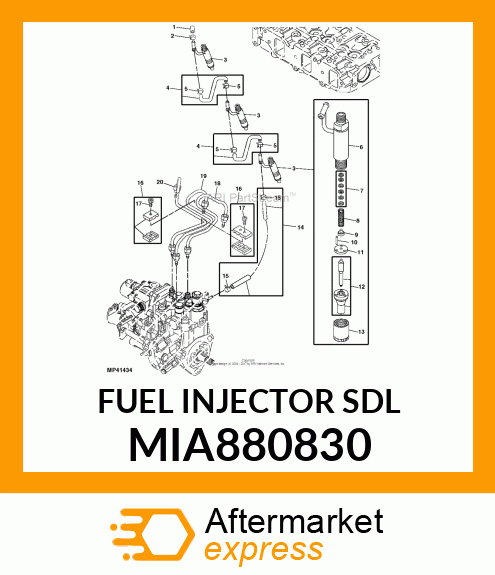 FUEL INJECTOR (SDL) MIA880830