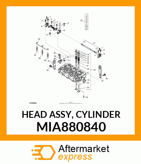 HEAD ASSY, CYLINDER MIA880840