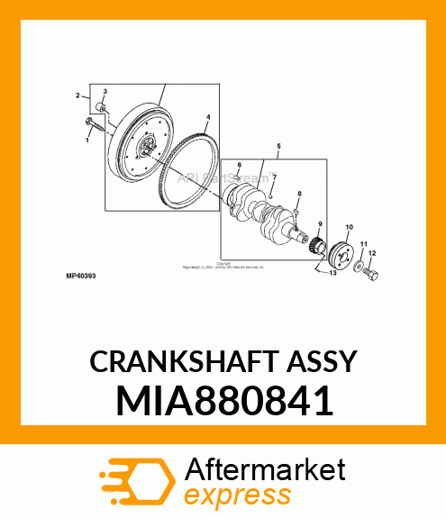 CRANKSHAFT ASSY MIA880841