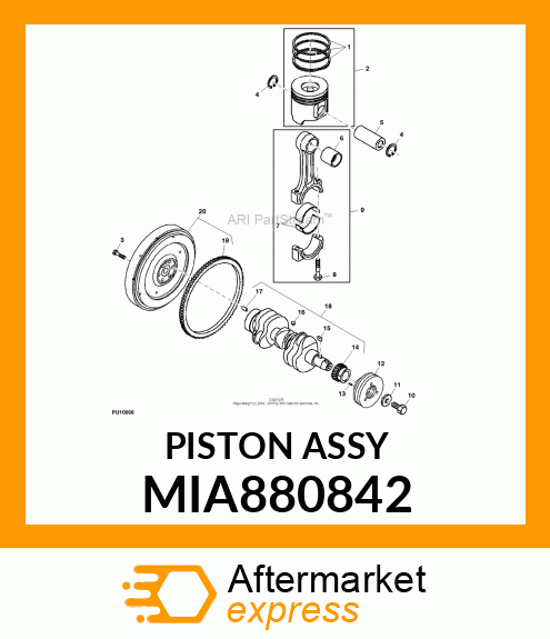 PISTON ASSY MIA880842