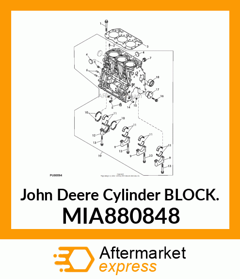 BLOCK ASSY, CYLINDER MIA880848