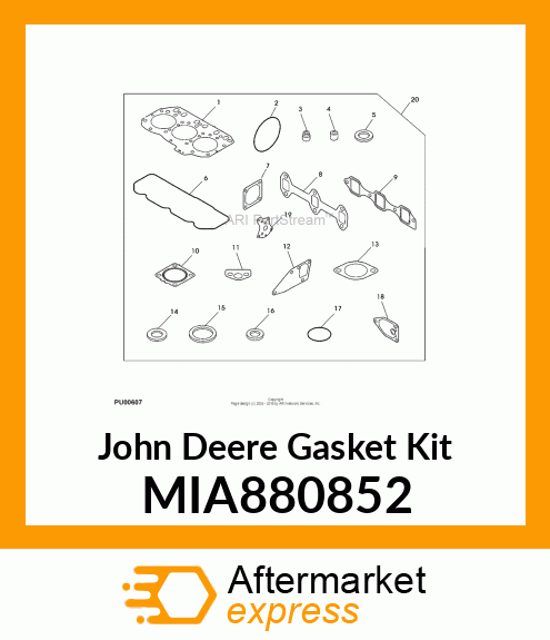 KIT, GASKET MIA880852