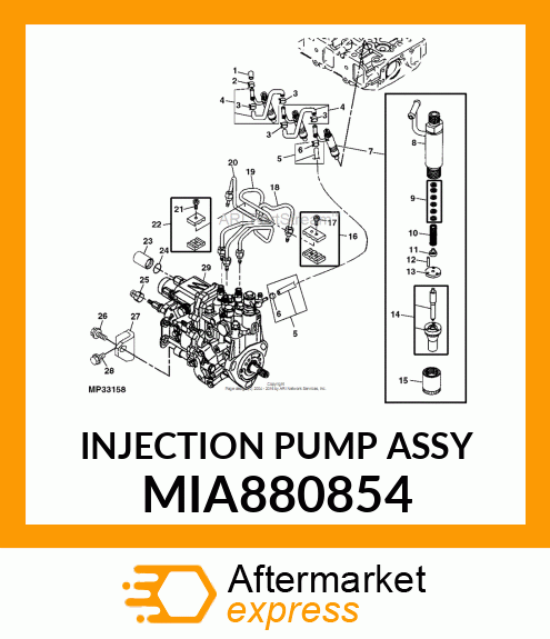 INJECTION PUMP ASSY MIA880854