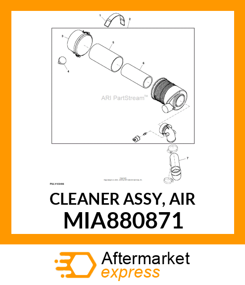 CLEANER ASSY, AIR MIA880871