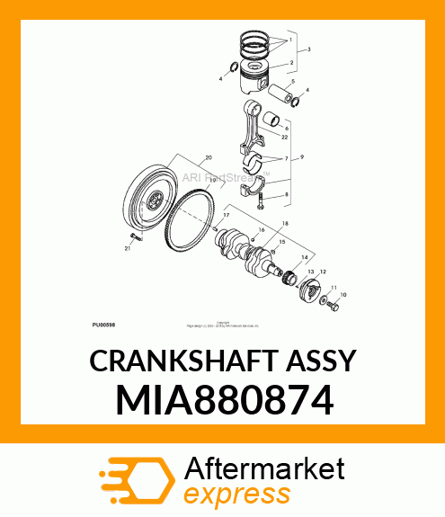 CRANKSHAFT ASSY MIA880874