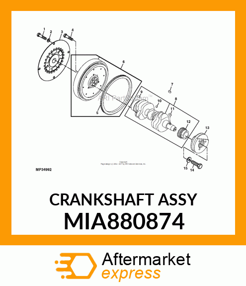 CRANKSHAFT ASSY MIA880874