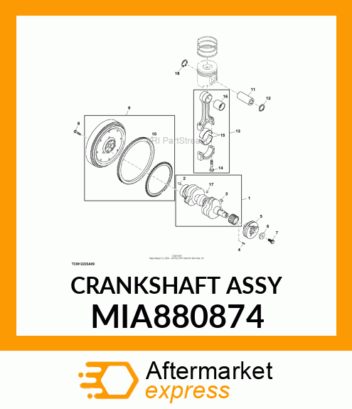 CRANKSHAFT ASSY MIA880874