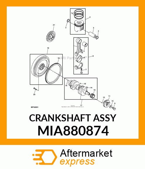 CRANKSHAFT ASSY MIA880874