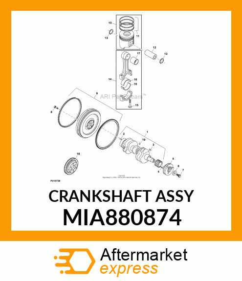 CRANKSHAFT ASSY MIA880874