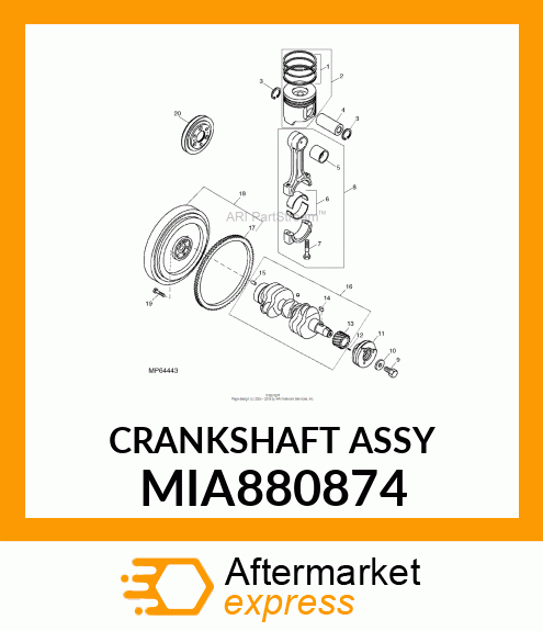 CRANKSHAFT ASSY MIA880874