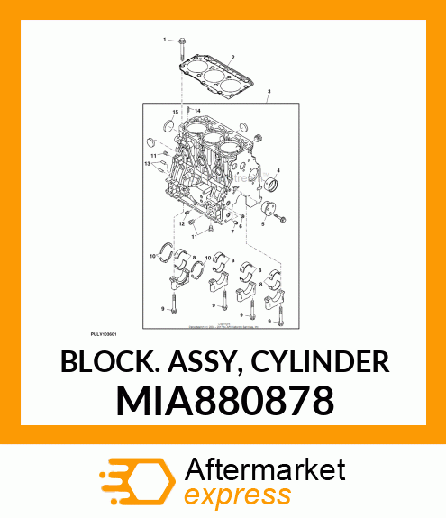 BLOCK ASSY, CYLINDER MIA880878