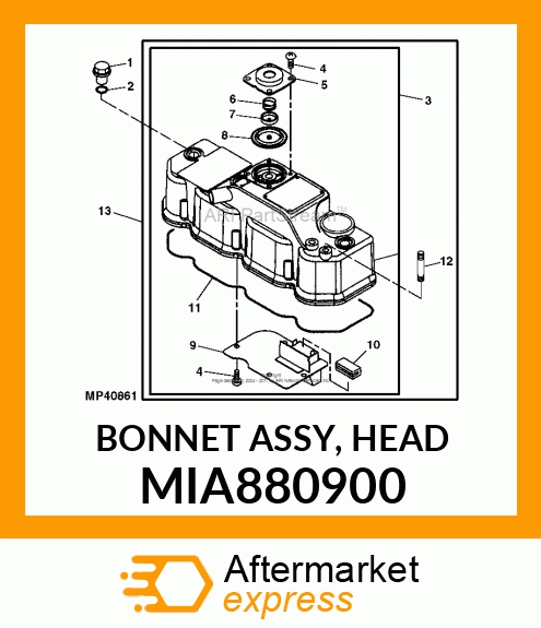 BONNET ASSY, HEAD MIA880900