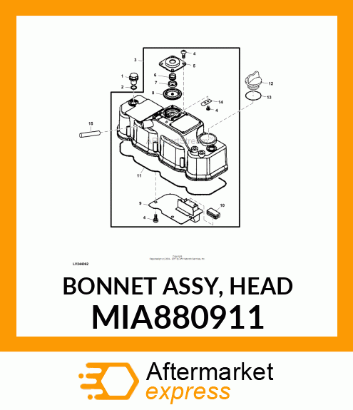 BONNET ASSY, HEAD MIA880911