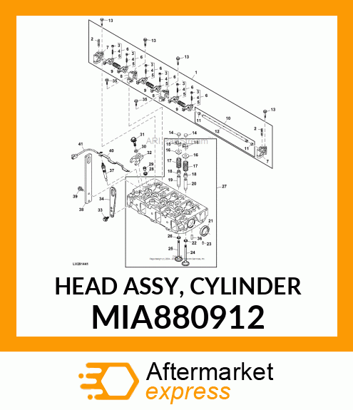 HEAD ASSY, CYLINDER MIA880912