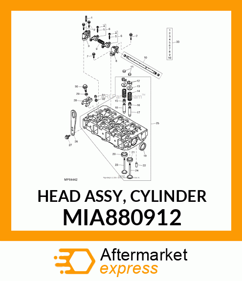 HEAD ASSY, CYLINDER MIA880912