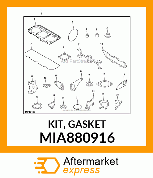 KIT, GASKET MIA880916