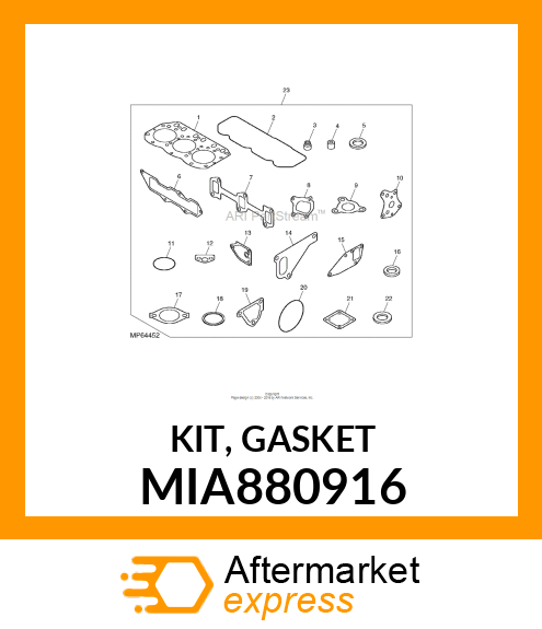 KIT, GASKET MIA880916