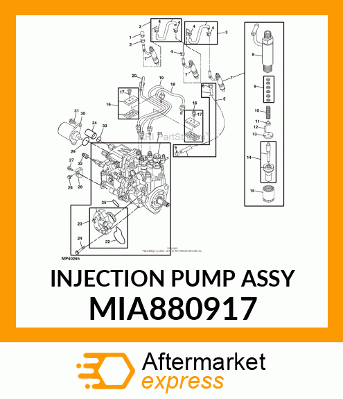 INJECTION PUMP ASSY MIA880917