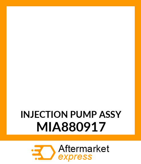 INJECTION PUMP ASSY MIA880917