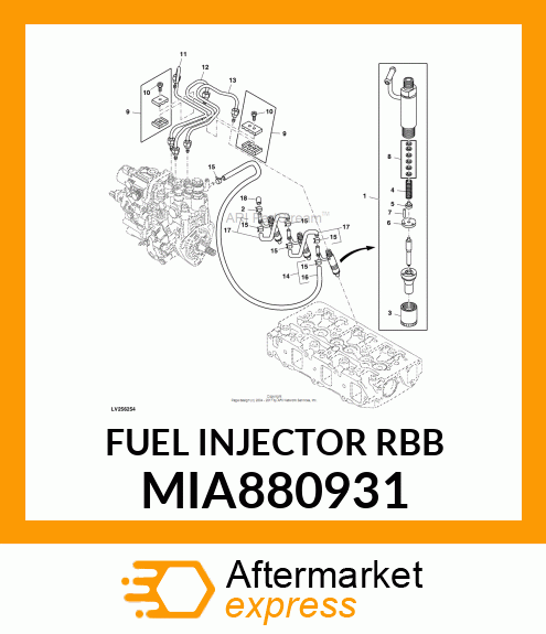 FUEL INJECTOR (RBB) MIA880931