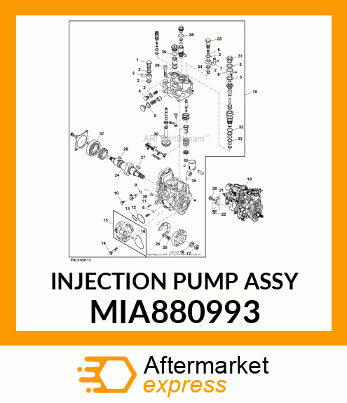 INJECTION PUMP ASSY MIA880993