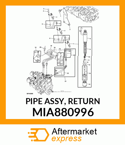 PIPE ASSY, RETURN MIA880996