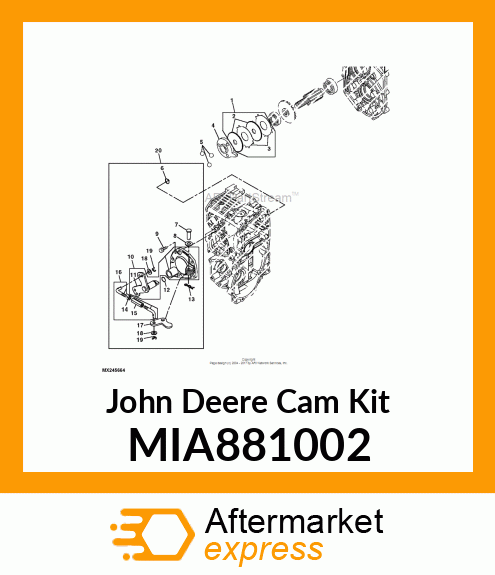 CAM KIT, BRAKE MIA881002