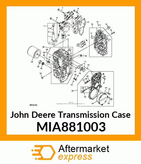 HOUSING KIT, TRANMISSION MIA881003