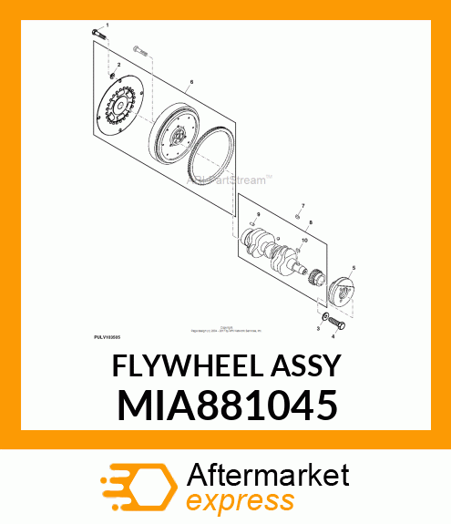 FLYWHEEL ASSY MIA881045