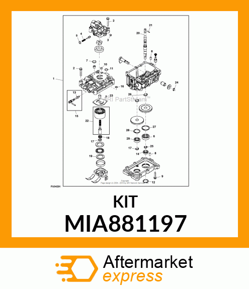 BYPASS VALVE KIT 10E MIA881197