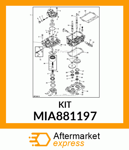 BYPASS VALVE KIT 10E MIA881197